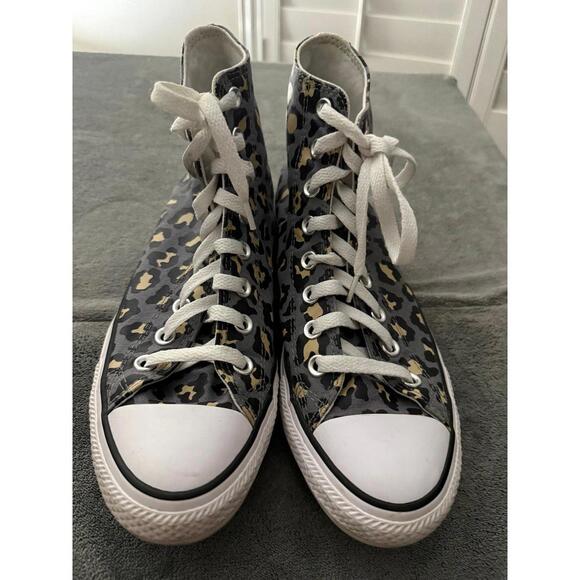Converse Chuck Taylor All Star High Top Leopard Print Women’s 9 - Picture 7 of 8